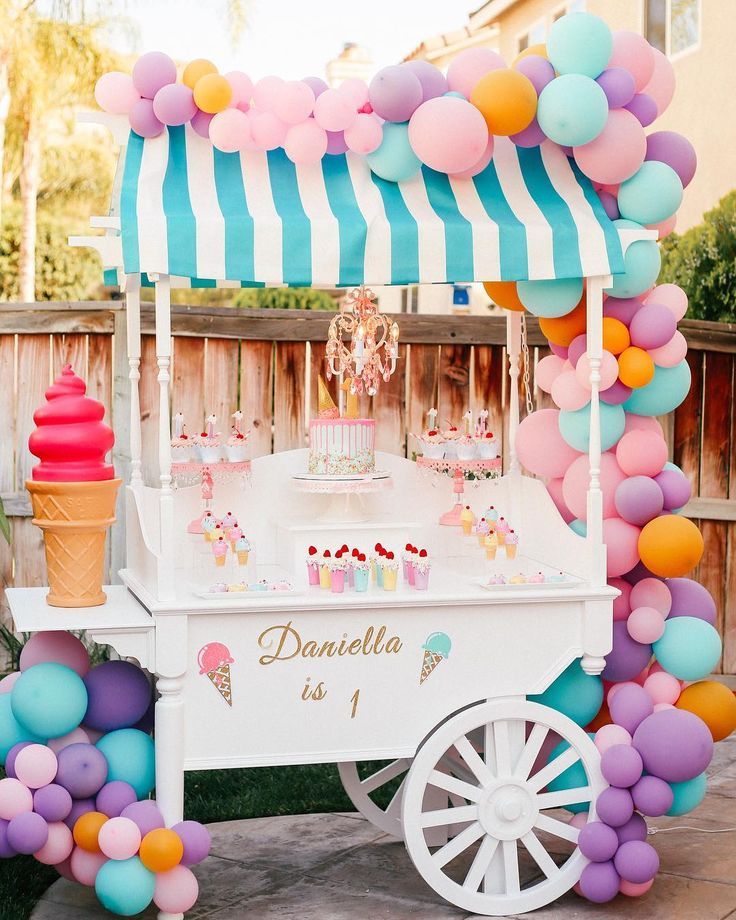Sur Pinterest Pastel pallet balloon garland for this adorable ice cream theme first | Accro-Jeux