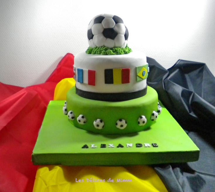 Sur Pinterest Mon gâteau Mundial 2018 (avec tuto ballon de foot | Accro-Jeux