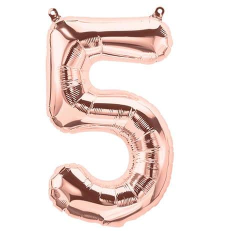 Sur Pinterest Ballon anniversaire chiffre "5" cuivré - 40 cm (rose gold) | Accro-Jeux