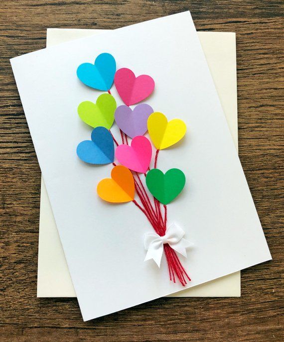 Sur Pinterest Birthday Card / Hearts Wedding Cards / Rainbow Birthday / Blank | Accro-Jeux