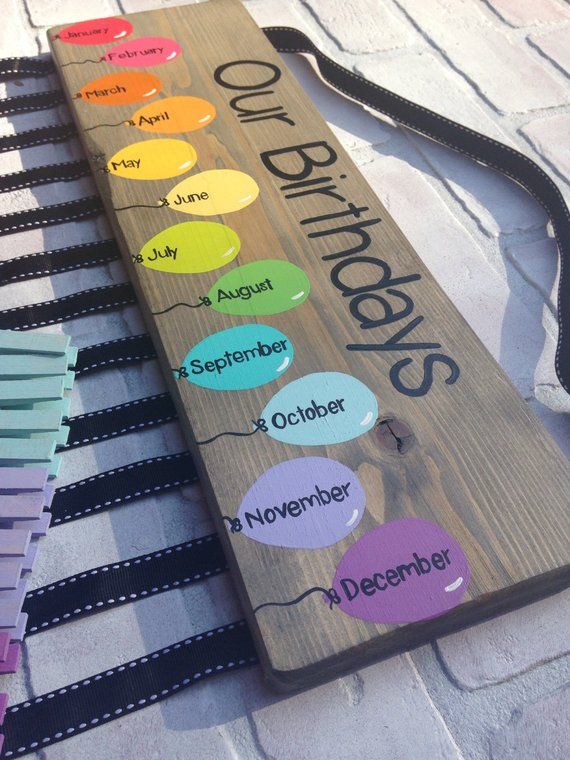 Sur Pinterest Birthday chart balloons - class birthdays - classroom decor - rainbow | Accro-Jeux
