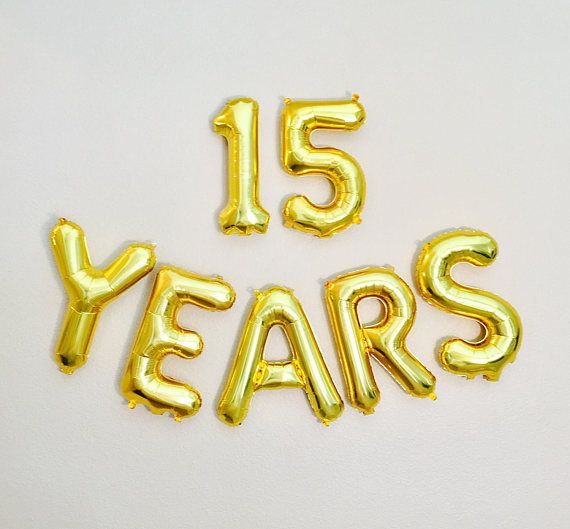 Sur Pinterest 15 YEARS Balloon 15th Birthday Photo Prop 15th Anniversary | Accro-Jeux