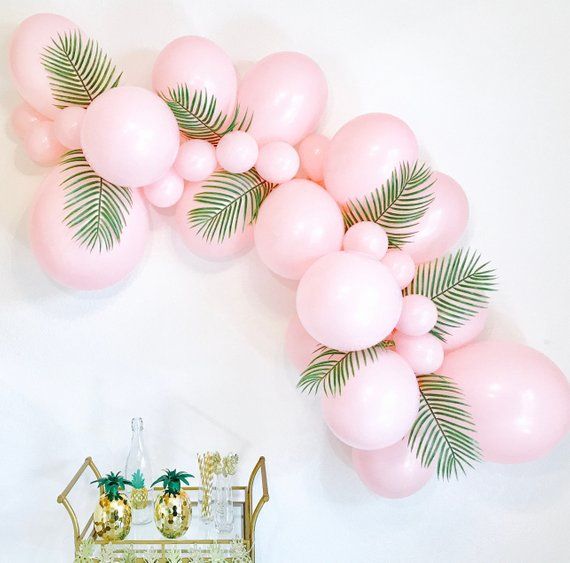 Sur Pinterest Pink Balloon Garlands, Balloon Garlands, DIY Balloon Garland, Tropical | Accro-Jeux