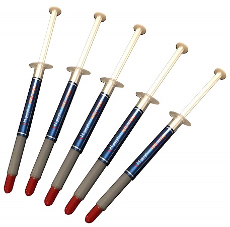 Flux 5 Pack Pâte Thermique Argent Polysynthétique Haute Performance ThermalCoolFlux (TM)