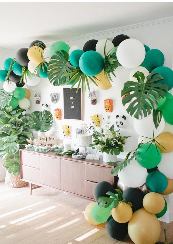 Sur Pinterest arche de ballon anniversaire animaux de la jungle | Accro-Jeux