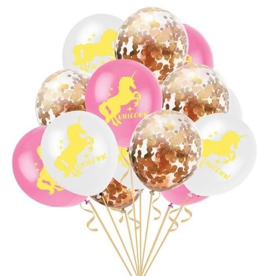 Sur Pinterest 15 pcs 12 Pouces Confettis Ballon Licorne Thème Partie Latex Ballons | Accro-Jeux