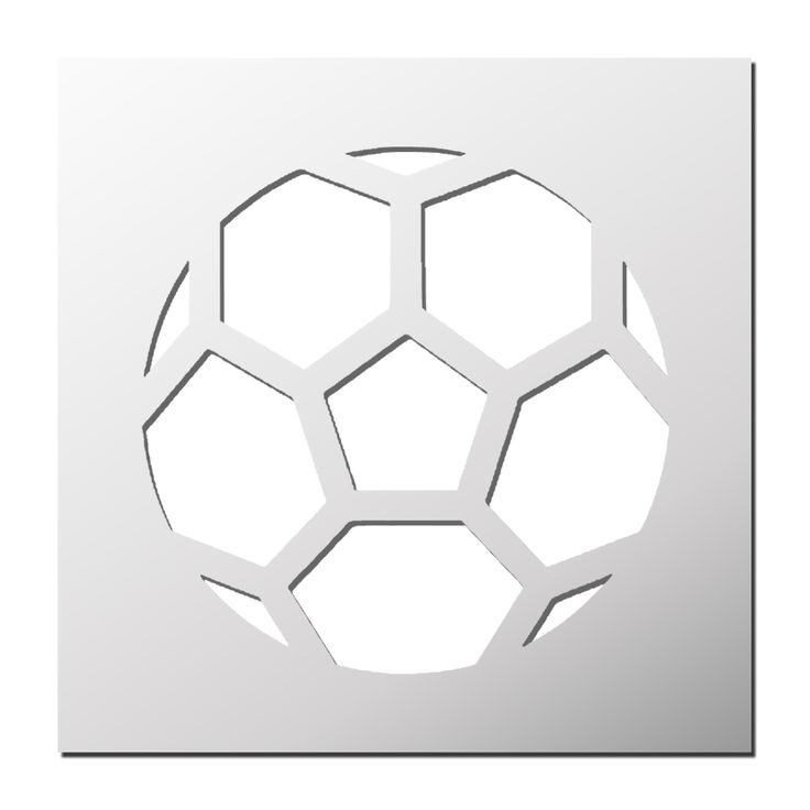 Sur Pinterest Pochoir Ballon de Foot | Accro-Jeux