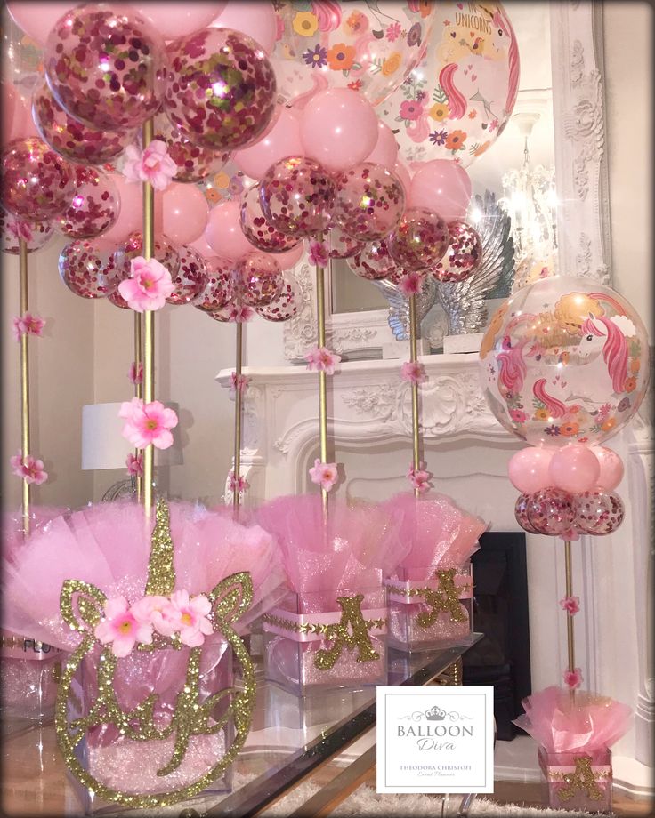 Sur Pinterest Unicorn balloon Centrepiece | Accro-Jeux