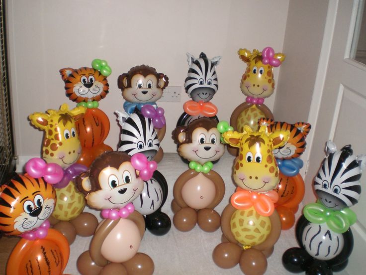 Sur Pinterest animal centerpieces (can hold helium-filled balloons in hands) | Accro-Jeux