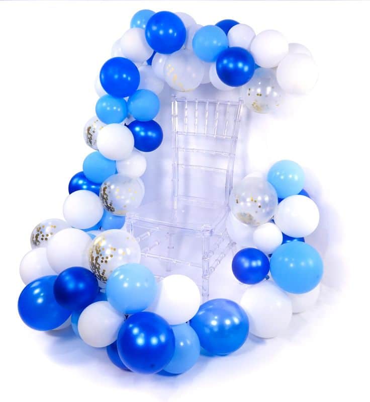 Sur Pinterest Ballon Bleu Blanc Or, 70 pcs 12 Pouces Ballon Bleu Marine, Ballons | Accro-Jeux