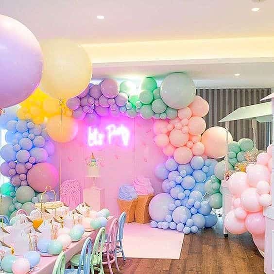 Sur Pinterest What a fun Pastel Ice Cream Party! #balloons #showerideas #eventdecor | Accro-Jeux