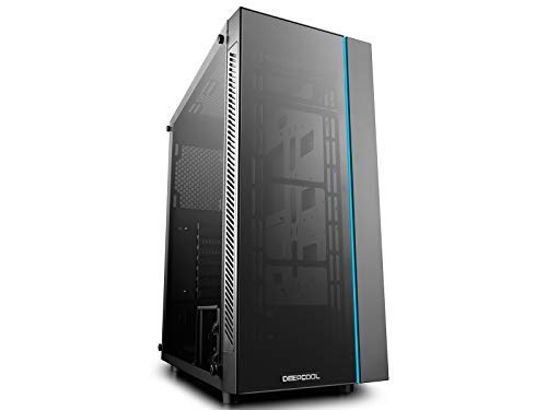 Cas DeepCool MATREXX 55, pris en charge par E-ATX, carte mère ou contrôle bouton de la synchronisation de périphériques RVB 12V en verre trempé de 4 mm, pleine taille