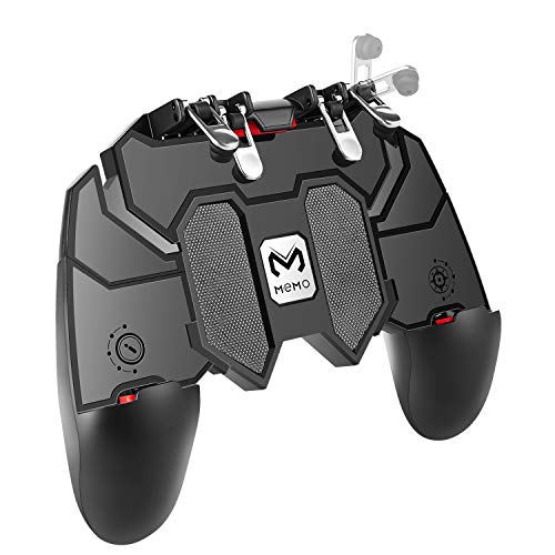 Contrôleur de jeu mobile DELAM avec déclencheurs L1R1 L2R2, commande PUBG Mobile Controller 6, commande par manette de contrôle à distance, touches de visée pour 4.7-6.5