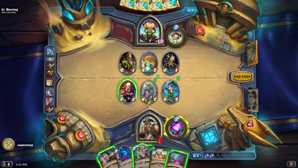 Hearthstone capture d'écran, un jeu fait avec le moteur de jeu Unity, notre choix pour le meilleur moteur de jeu pour mobile