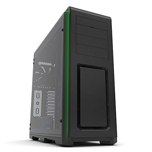 Phanteks Enthoo Luxe PH-ES614LTG_BK Extérieur en aluminium noir / Châssis en acier / Panneau en verre trempé, boîtier Full Tower ATX 