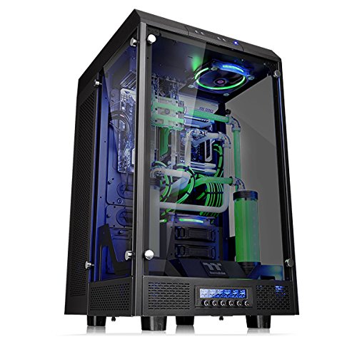 Châssis d'ordinateur Super Tour Vertical entièrement modulaire en verre trempé Thermaltake Tower 900 Edition Black CA-1H1-00F1WN-00 