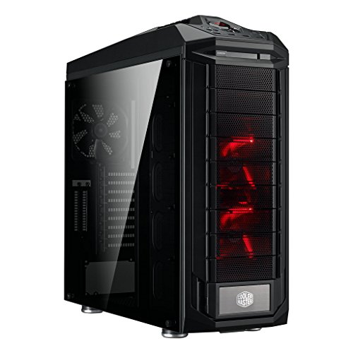 Cooler Master Boîtier tour complet Trooper SE SGC-5000-KWN2, verre trempé, écran vertical VGA, poignée de transport, LED, USB 3.0 