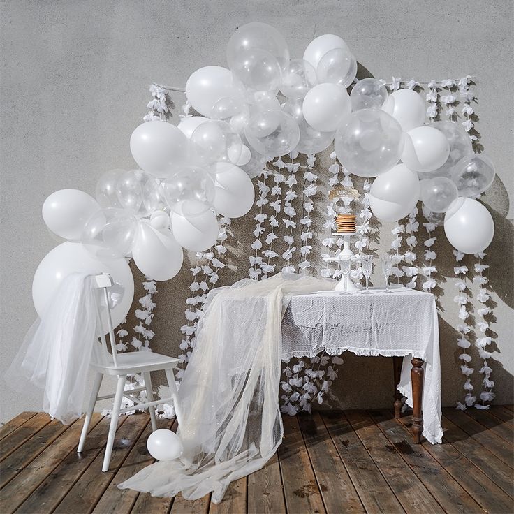 Sur Pinterest Guirlande de ballon blancs | Accro-Jeux