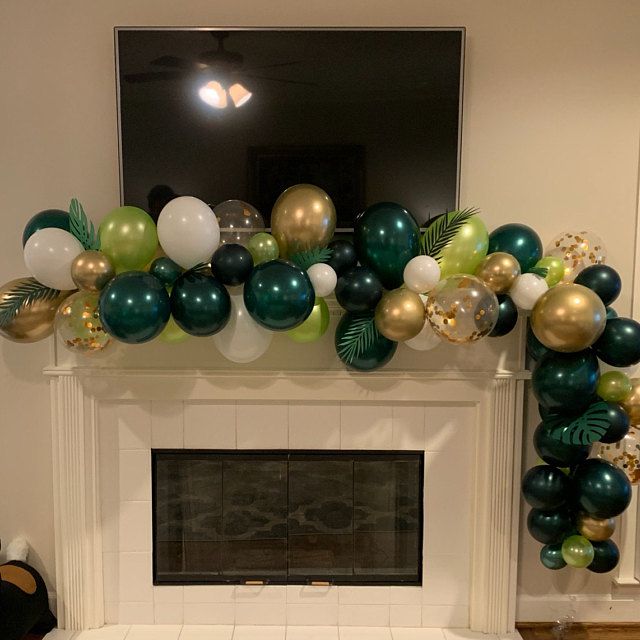 Sur Pinterest Tropical Balloon Arch Kit//Wild thème ballon arches/vert ballons | Accro-Jeux