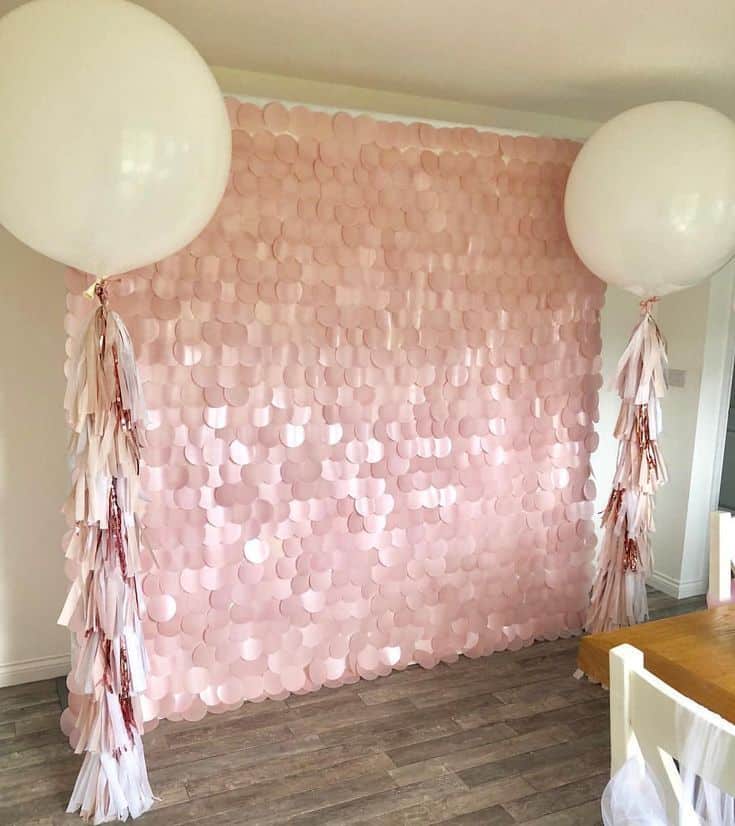 Sur Pinterest ⓟⓡⓞⓟ ⓜⓔ ⓟⓡⓔⓣⓣⓨ ➸ Blush Pink Sequin Wall & Balloon Package All set | Accro-Jeux