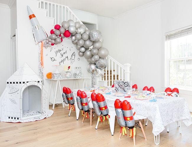 Sur Pinterest A Stellar Rocket Ship Space Birthday Party | Accro-Jeux