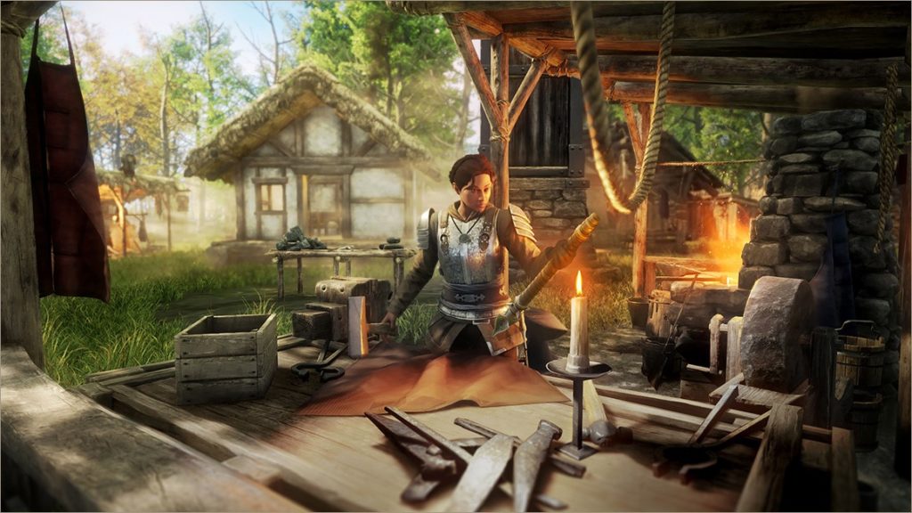 Support promotionnel pour New World, notre choix du meilleur moteur de jeu pour mmo et multijoueur