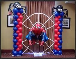 Sur Pinterest spiderman balloon arch decorations #party | Accro-Jeux
